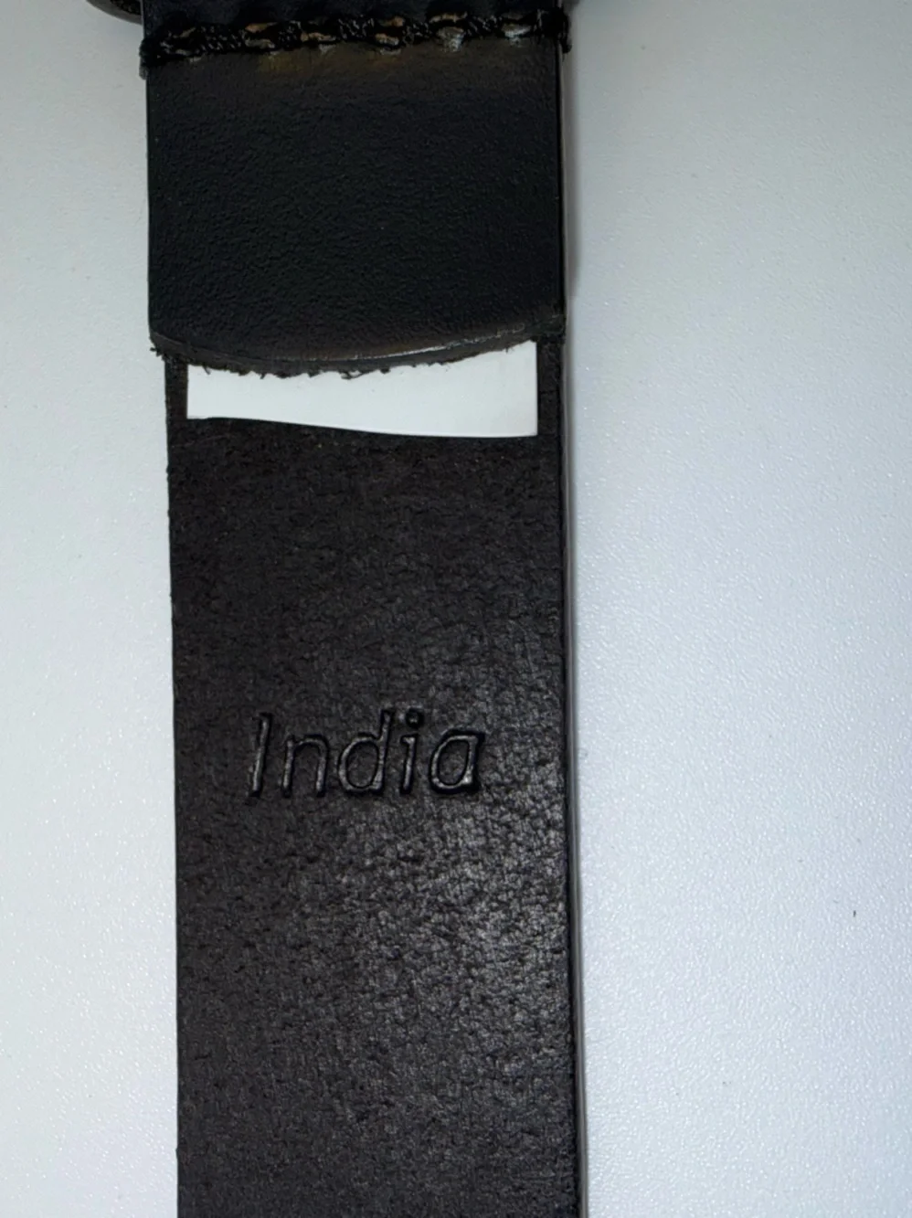 Timberland Genuine Leather Black Belt Antique Brass Buckle Size XL India